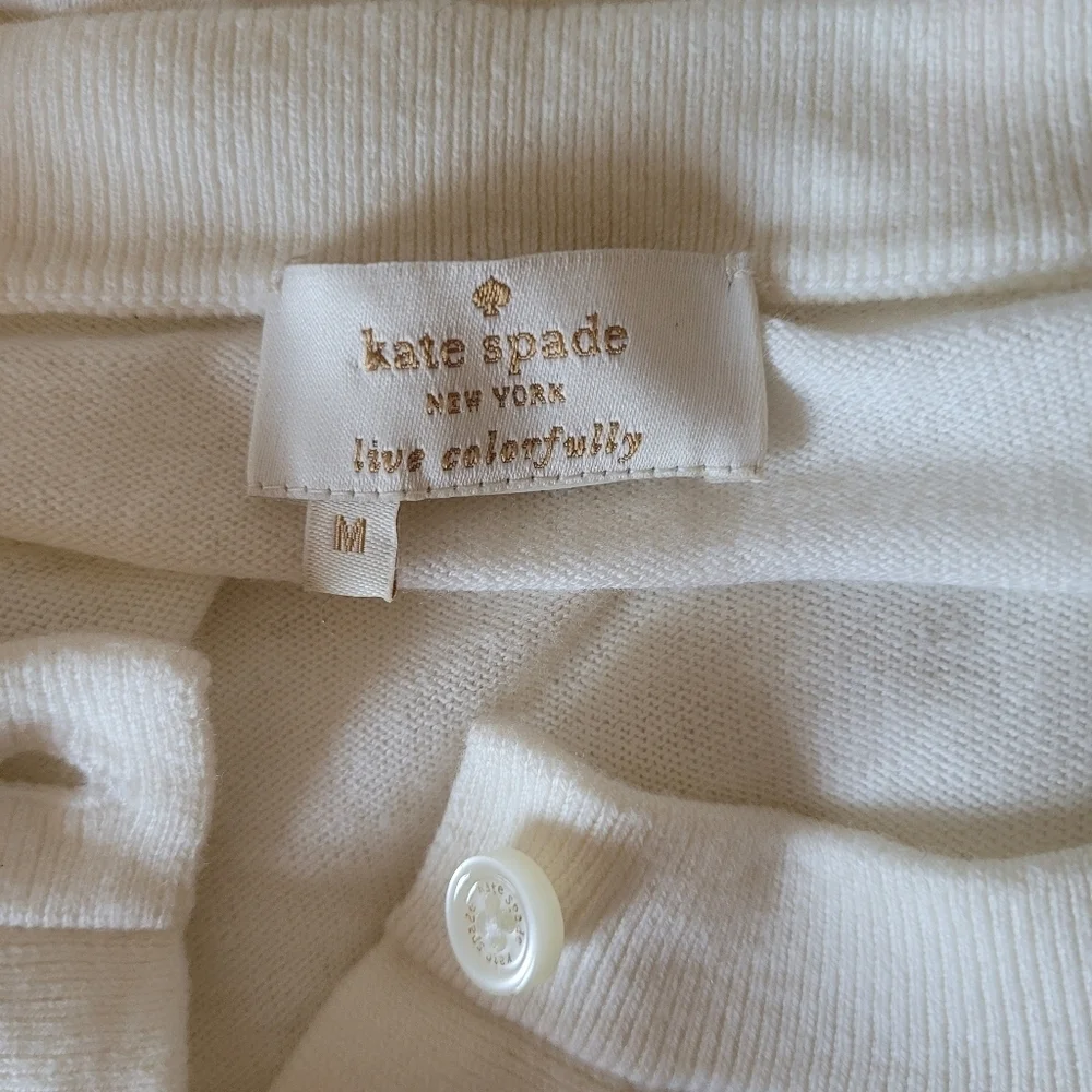 Kate Spade Embellished Neckline Cardigan, VGUC, Size M